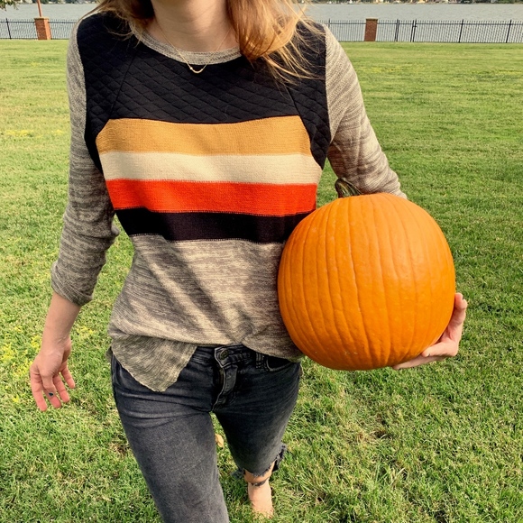 THML Sweaters Last Nwt Thml Fall Color Block Striped Sweater Poshmark